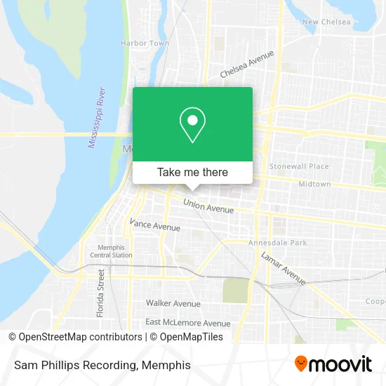 Sam Phillips Recording map