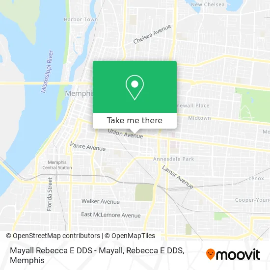 Mayall Rebecca E DDS - Mayall, Rebecca E DDS map