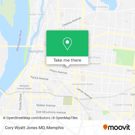 Mapa de Cory Wyatt Jones MD
