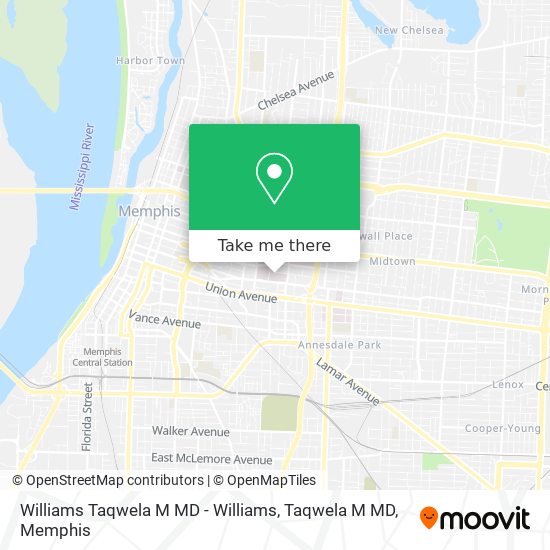 Williams Taqwela M MD - Williams, Taqwela M MD map
