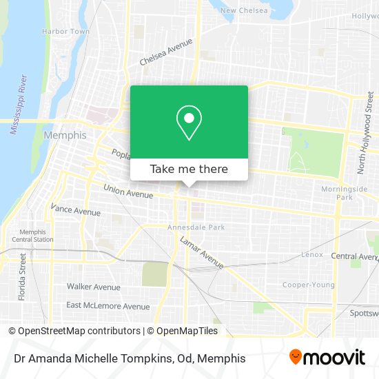 Mapa de Dr Amanda Michelle Tompkins, Od