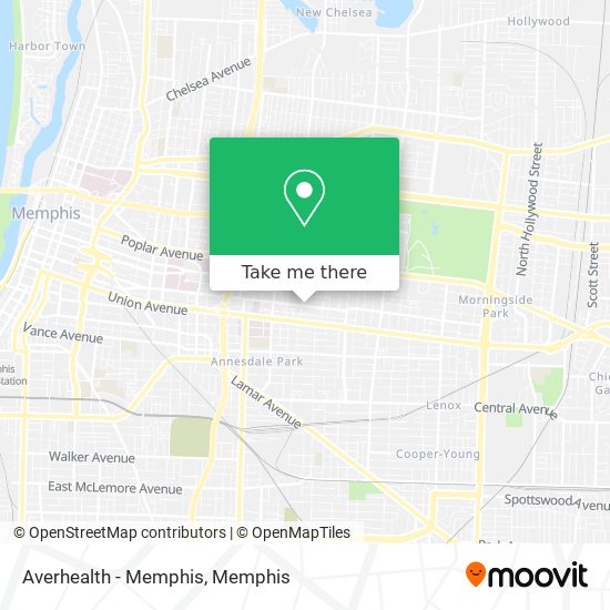 Averhealth - Memphis map