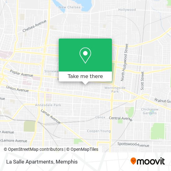 Mapa de La Salle Apartments