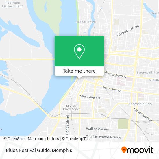 Mapa de Blues Festival Guide