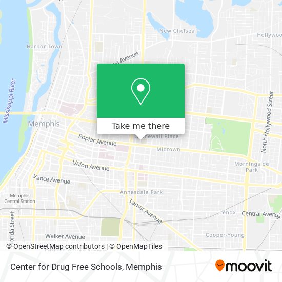 Center for Drug Free Schools map