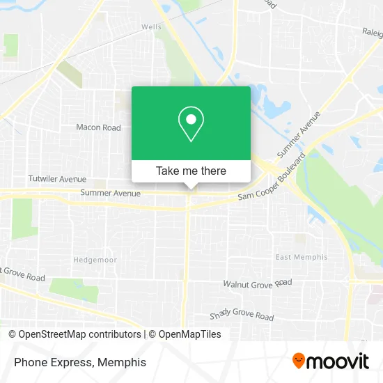 Phone Express map