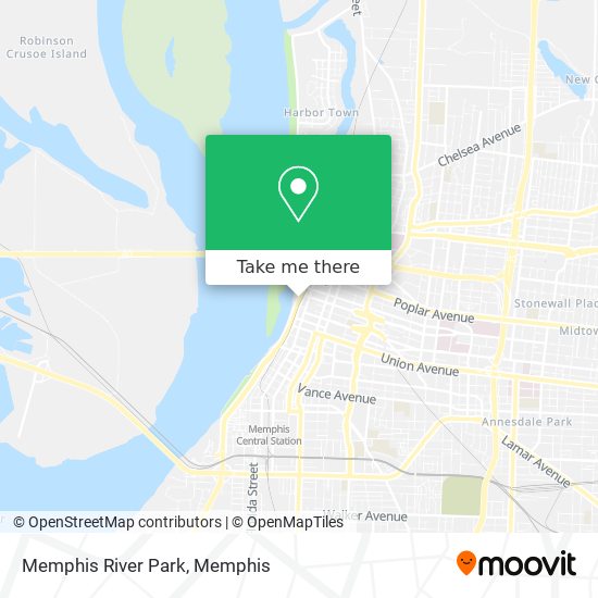 Memphis River Park map