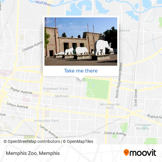 Memphis Zoo map