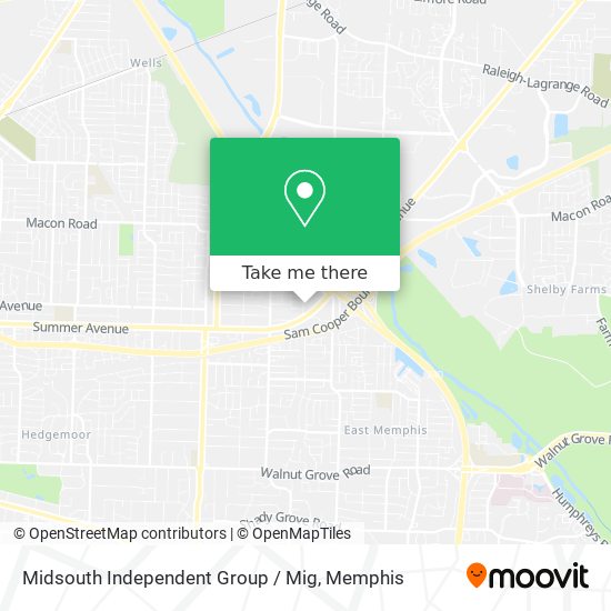 Midsouth Independent Group / Mig map