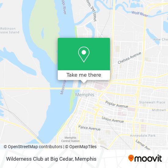 Wilderness Club at Big Cedar map