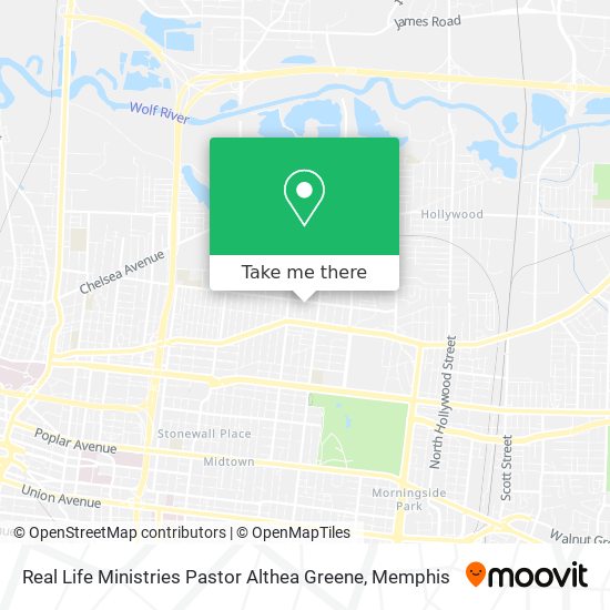 Real Life Ministries Pastor Althea Greene map