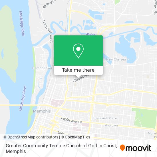 Greater Community Temple Church of God in Christ map