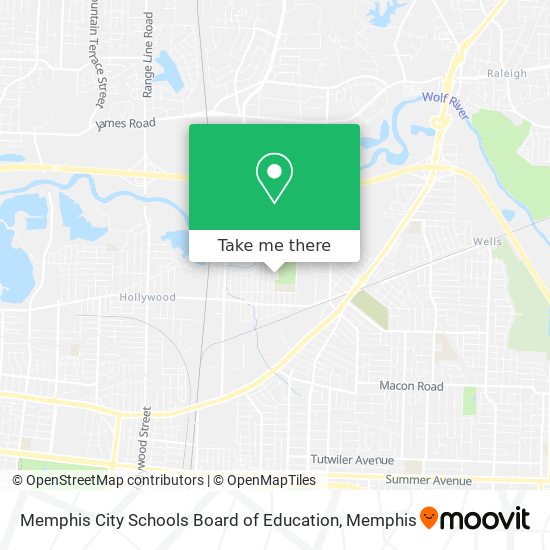 Memphis City Schools Board of Education map