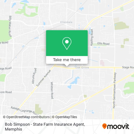 Bob Simpson - State Farm Insurance Agent map