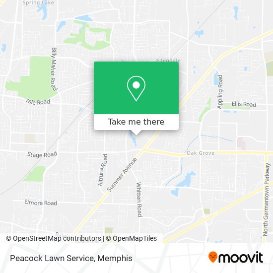 Peacock Lawn Service map