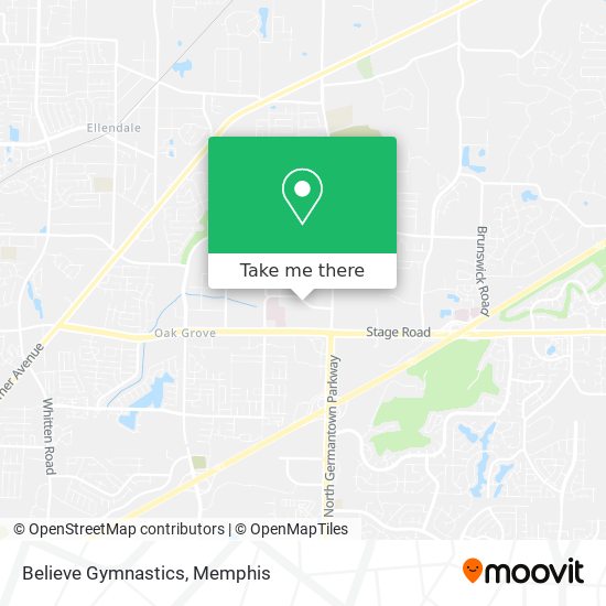 Believe Gymnastics map