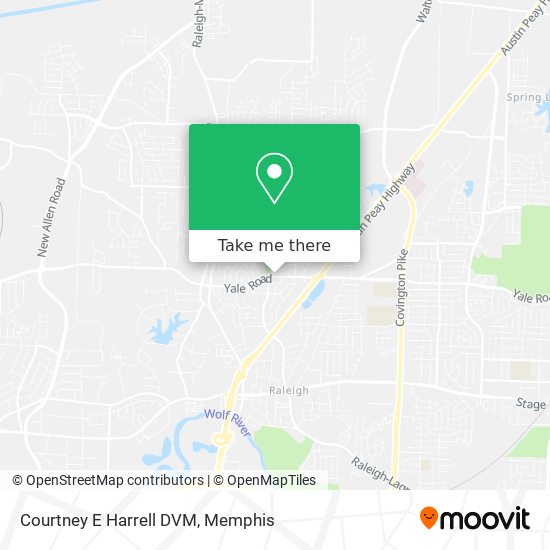 Courtney E Harrell DVM map