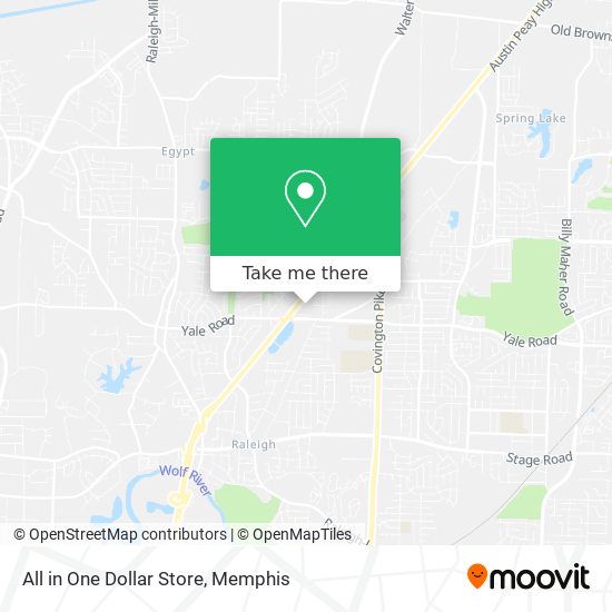 All in One Dollar Store map