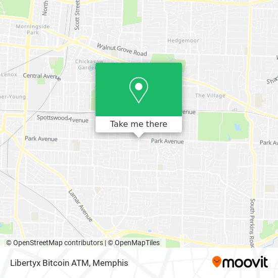 Mapa de Libertyx Bitcoin ATM