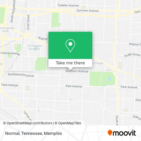 Mapa de Normal, Tennessee