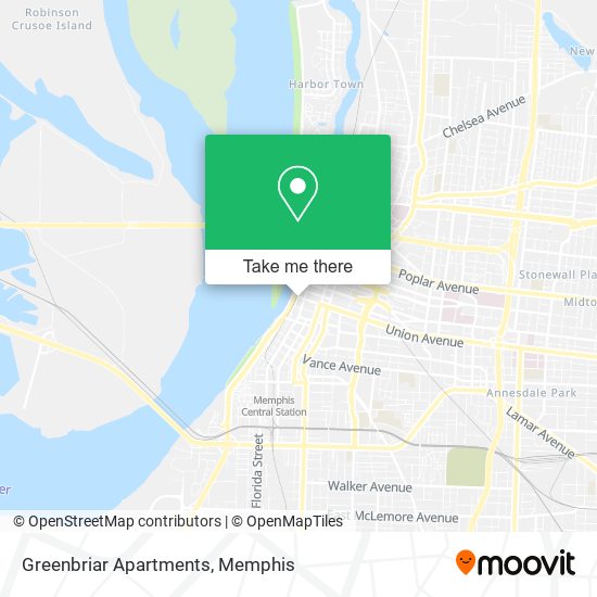 Mapa de Greenbriar Apartments