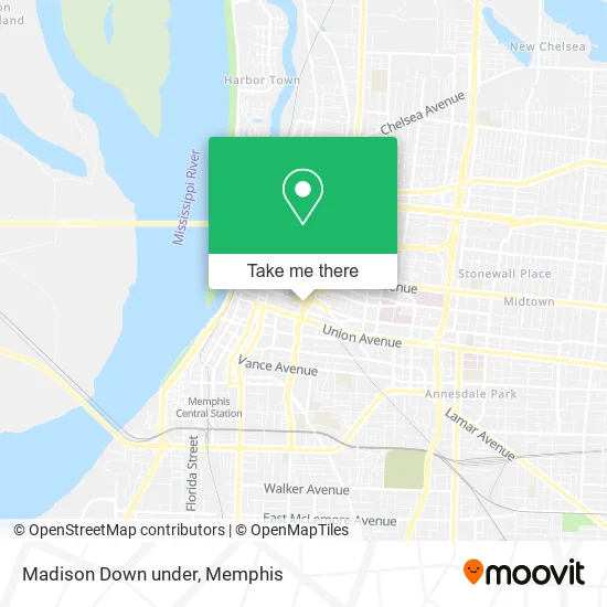 Madison Down under map