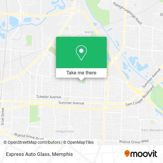 Express Auto Glass map