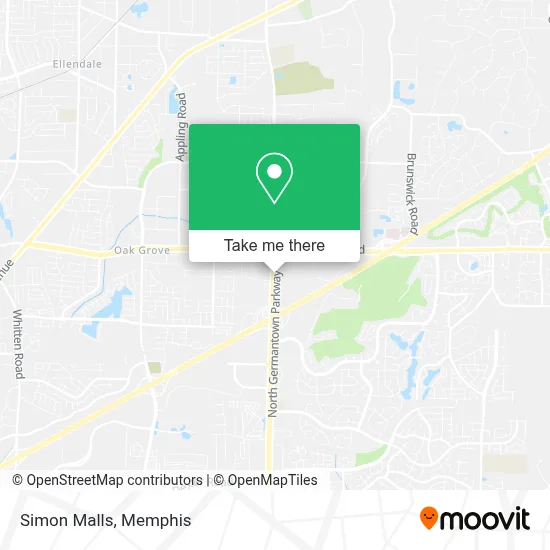 Simon Malls map