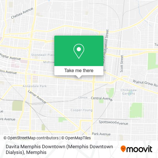 Davita Memphis Downtown (Memphis Downtown Dialysis) map