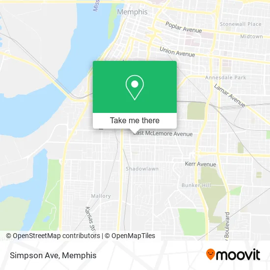 Mapa de Simpson Ave