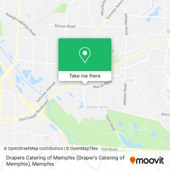 Mapa de Drapers Catering of Memphis (Draper's Catering of Memphis)
