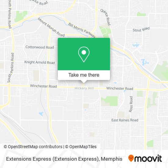 Mapa de Extensions Express (Extension Express)