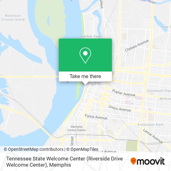 Tennessee State Welcome Center (Riverside Drive Welcome Center) map