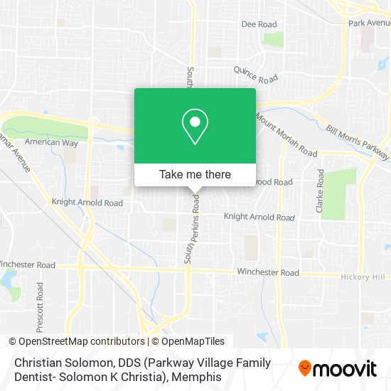 Mapa de Christian Solomon, DDS (Parkway Village Family Dentist- Solomon K Christia)