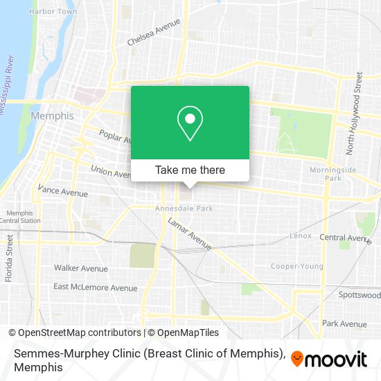 Mapa de Semmes-Murphey Clinic (Breast Clinic of Memphis)