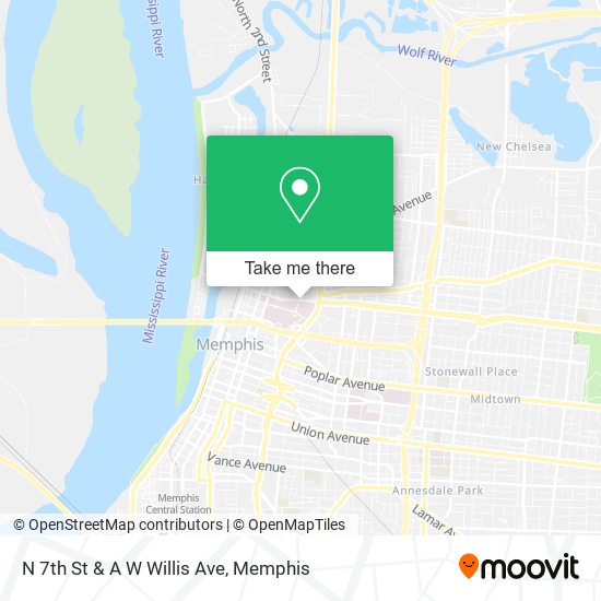 Mapa de N 7th St & A W Willis Ave