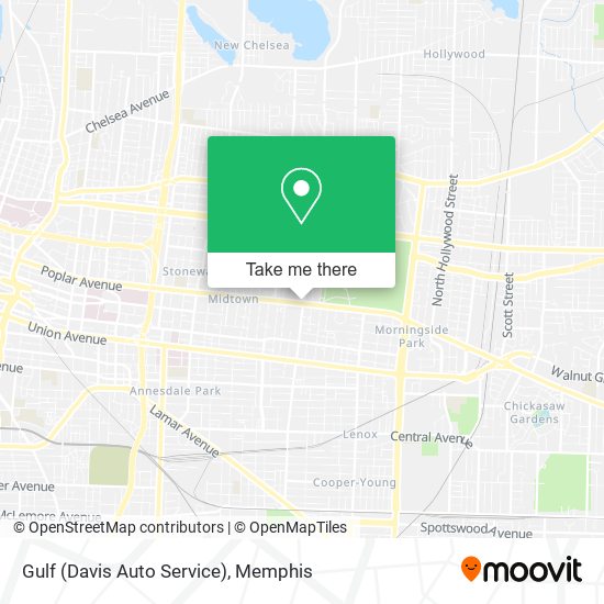 Mapa de Gulf (Davis Auto Service)