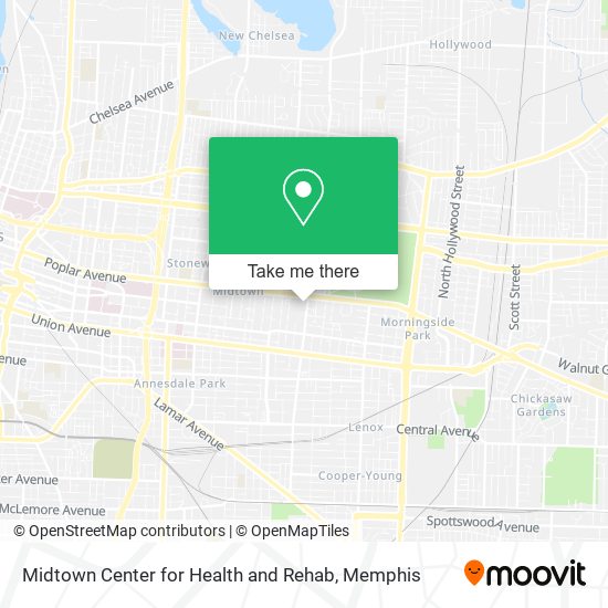 Midtown Center for Health and Rehab map