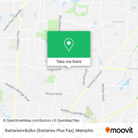 Batteries+Bulbs (Batteries Plus Fax) map