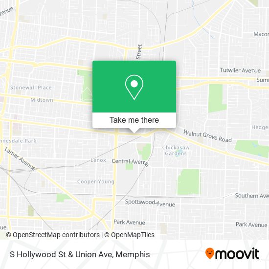 S Hollywood St & Union Ave map