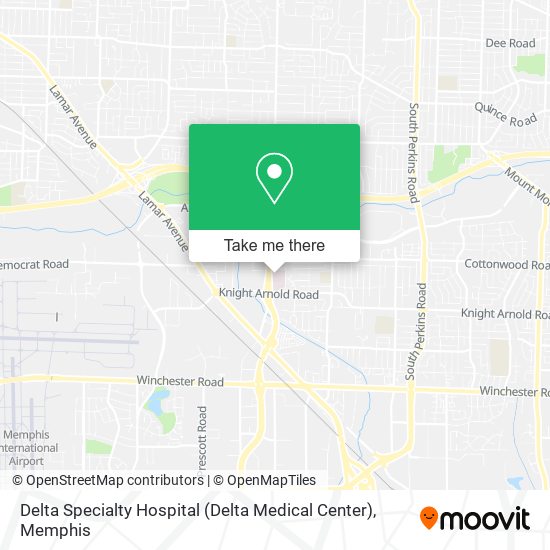 Mapa de Delta Specialty Hospital (Delta Medical Center)