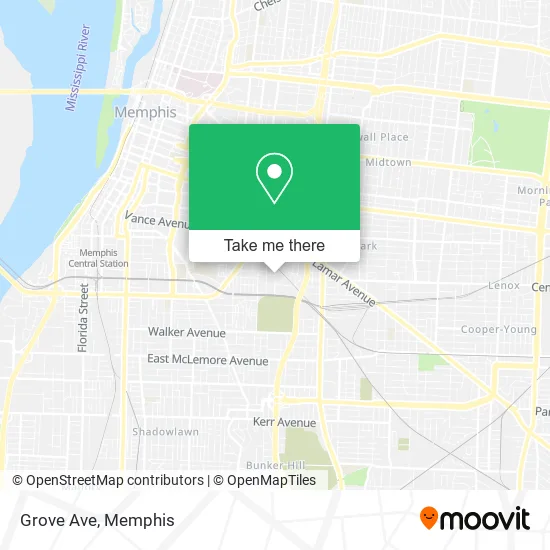 Mapa de Grove Ave