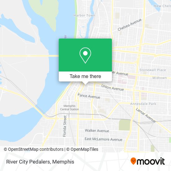 River City Pedalers map