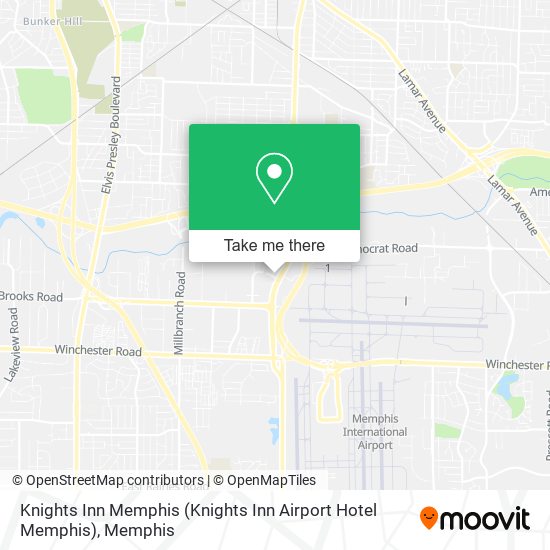 Knights Inn Memphis (Knights Inn Airport Hotel Memphis) map