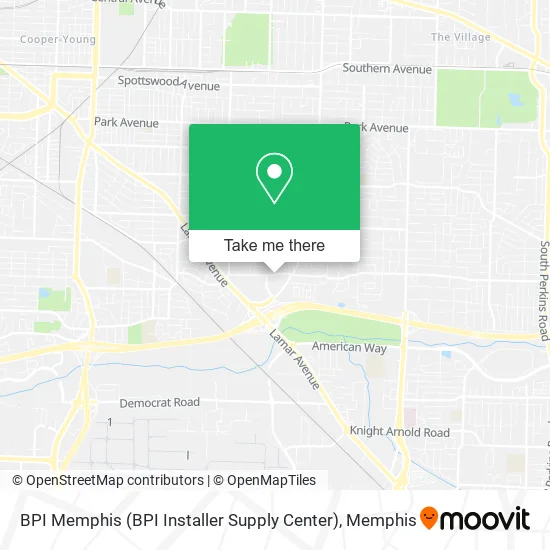 BPI Memphis (BPI Installer Supply Center) map