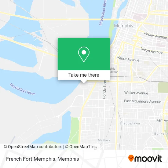 French Fort Memphis map
