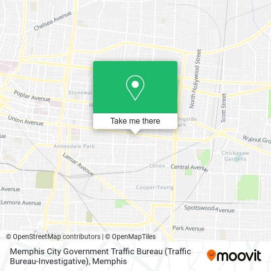 Memphis City Government Traffic Bureau (Traffic Bureau-Investigative) map