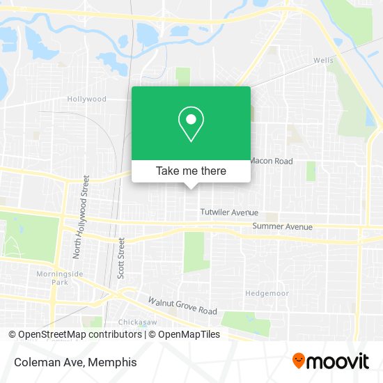 Mapa de Coleman Ave