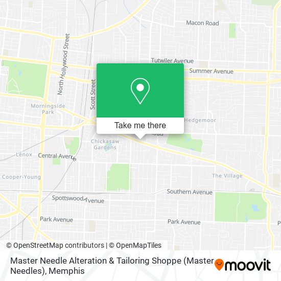 Master Needle Alteration & Tailoring Shoppe (Master Needles) map