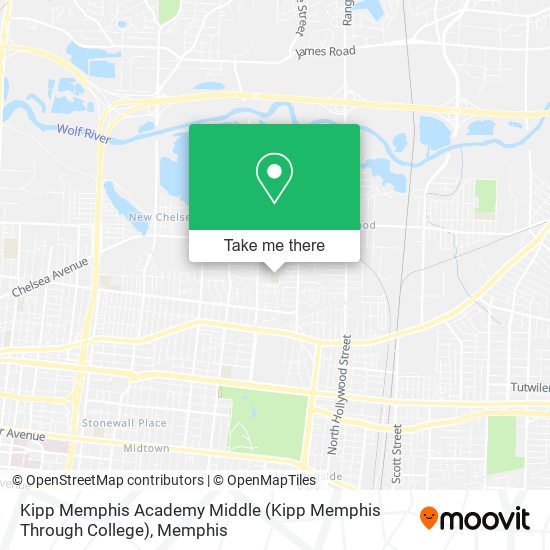 Kipp Memphis Academy Middle (Kipp Memphis Through College) map